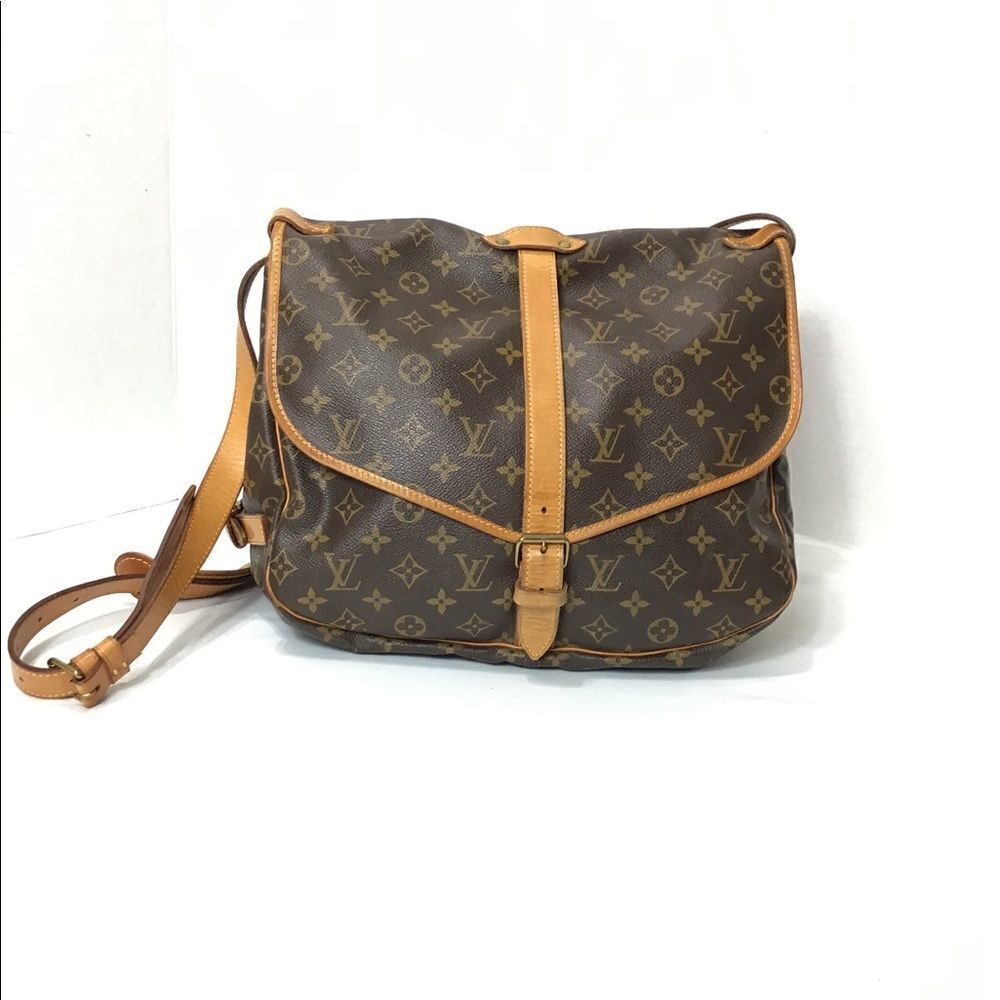 Louis Vuitton Vintage Monogram Double Sided Crossbody Shoulder Bag